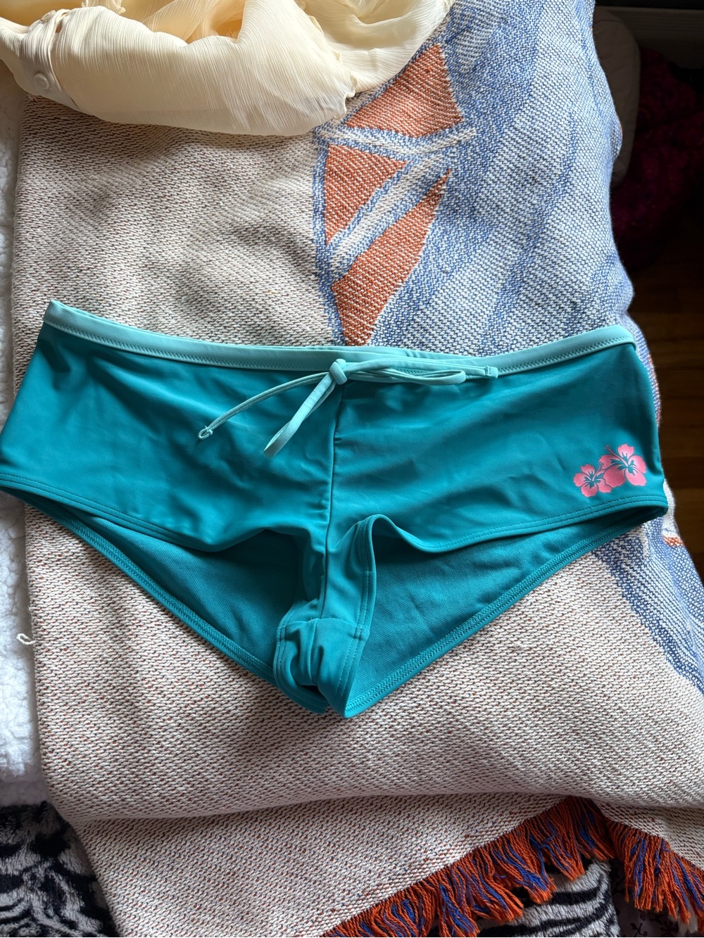 Hollister Floral Graphic Swim Shortie